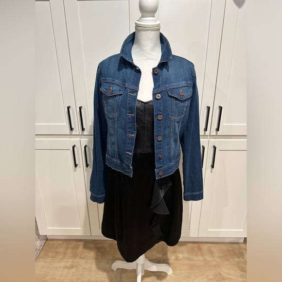 Nanette Lepore Magic Carpet Leather-top dress size 8 mini - Picture 9 of 12